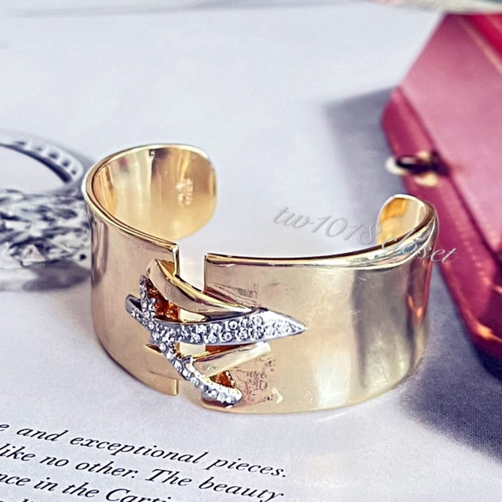 Alexis Bittar Crystal Cross Adjustable Bracelet - Picture 6 of 10